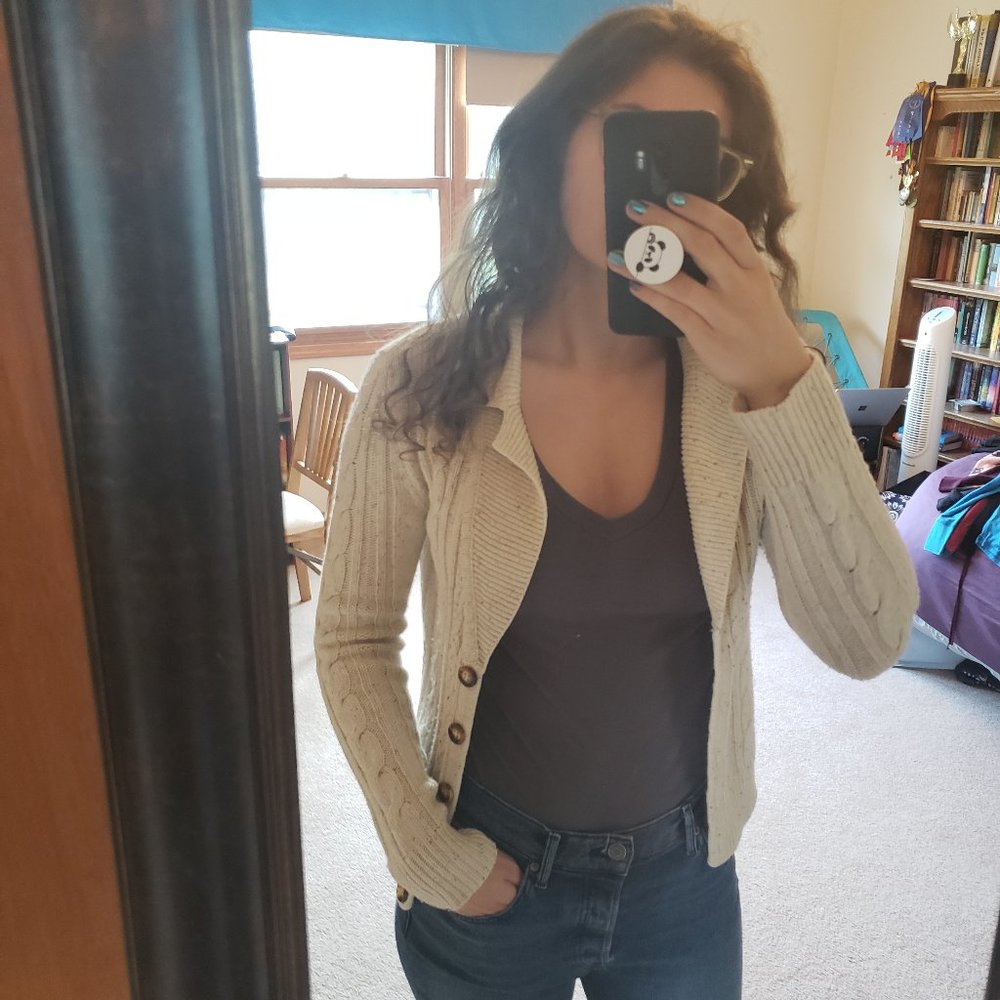 Cream cardigan/sweater - New York & Co